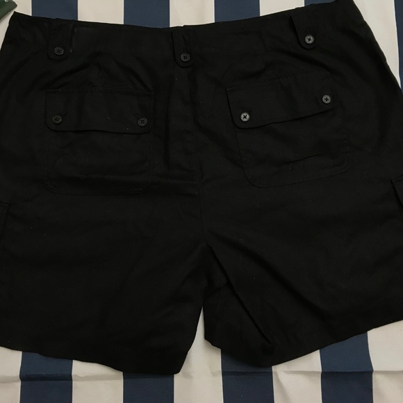 Lauren Ralph Lauren Cargo Shorts Black Plus Size - Picture 7 of 8